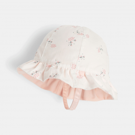 Obaibi Καπέλο για τον ήλιο δύο όψεων ροζ για μωρά κοριτσάκια