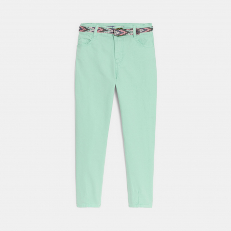 Okaidi Girl&#039;s green balloon trousers + belt
