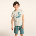 Okaidi Boy's beige crocodile short pyjamas