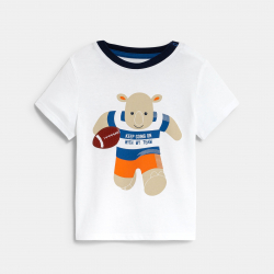 Obaibi Baby boy's blue basketball T-shirt