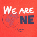 Okaidi T-shirt 60% en coton recycle WE ARE ONE orange fille
