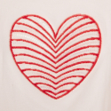 Okaidi T-shirt coeur velours et sequins