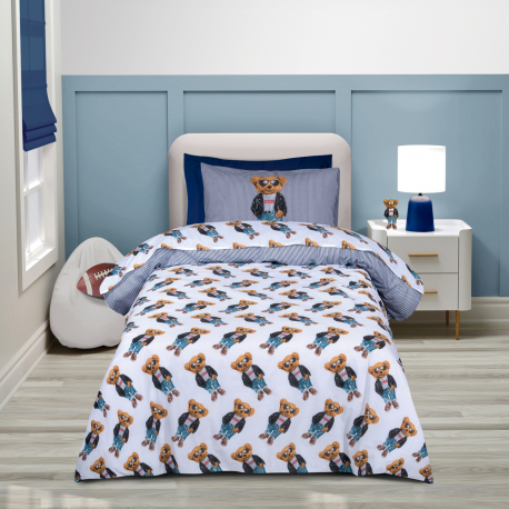 Σετ σεντόνια μονά Greenwich Polo Club® Junior Essential 8838