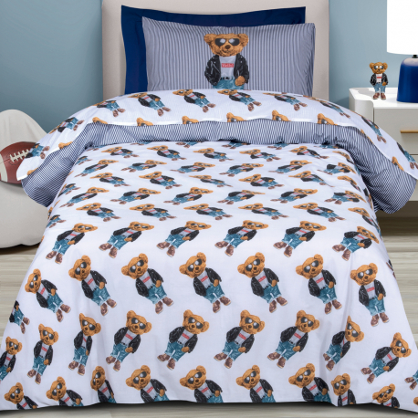 Σετ σεντόνια μονά Greenwich Polo Club® Junior Essential 8838