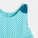 Okaidi Robe chasuble imprimee bleue bebe fille