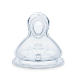 Θηλές σιλικόνης Nuk® First Choice+ Flow Control (6-18m), σετ των 2