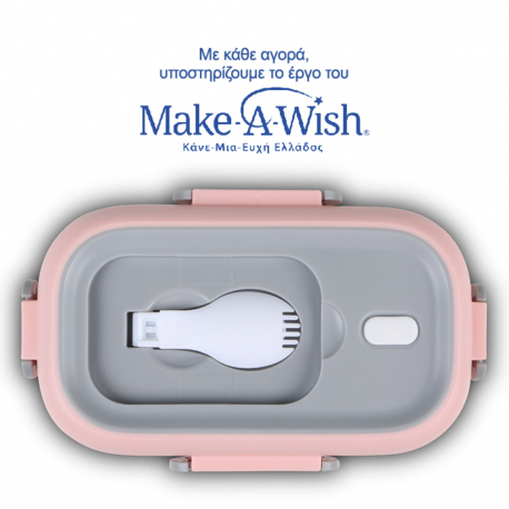Δοχείο φαγητού ανοξείδωτο Nava® We Care Ροζ 800ml