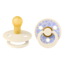 Πιπίλες Bibs® Studio Collection Jasmine Ivory Στρογγυλή No1, σετ των 2
