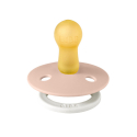 Πιπίλες νύχτας Bibs® Colour Glow Blush/Vanilla Στρογγυλή No1, σετ των 2