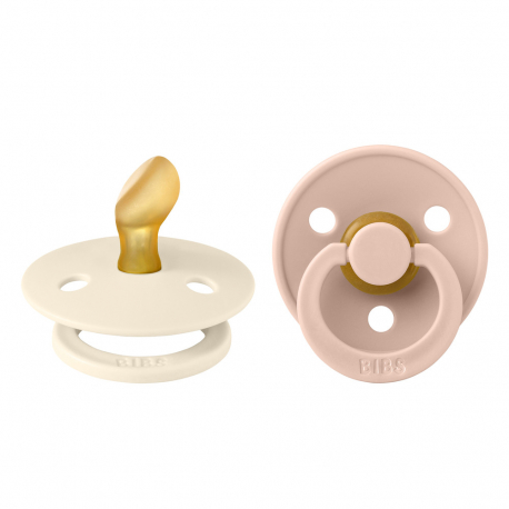 Πιπίλες Bibs® Colour Ivory/Blush Ανατομική No1, σετ των 2