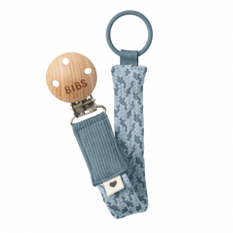 Κλιπ πιπίλας Bibs® Paci Braid Petrol/Baby Blue