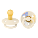 Πιπίλες Bibs® Studio Collection Morning Bloom Ivory Στρογγυλή No1, σετ των 2