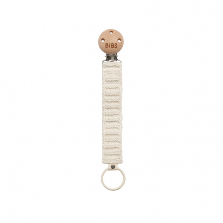 Κλιπ πιπίλας πλεκτό Bibs® Ivory