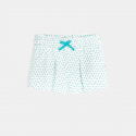 Obaibi Short maille imprime bleu bebe fille