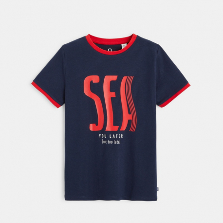 Okaidi T-shirt coton bio a motif marin