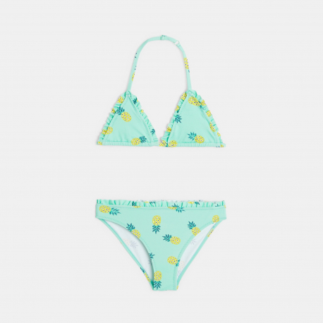 Okaidi Maillot de bain 2 pieces imprime ananas vert Fille
