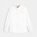 Okaidi Chemise blanche imprimee sapins garcon