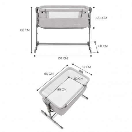 Λίκνο Kinderkraft Neste Up Light Melange