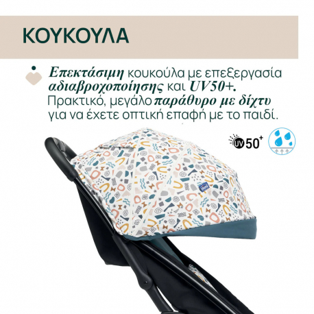 Καρότσι Chicco Glee Joyful Teal