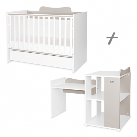 Πολυμορφικό κρεβάτι Lorelli® Multi White - Stone Grey