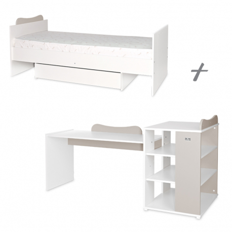 Πολυμορφικό κρεβάτι Lorelli® Multi White - Stone Grey