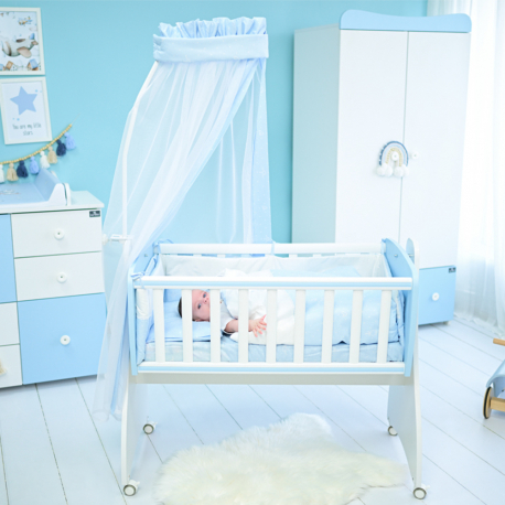 Λίκνο Lorelli® First Dreams White - Stone Grey