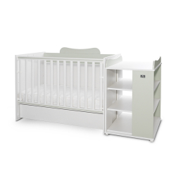 Πολυμορφικό κρεβάτι Lorelli® Multi White - Milky Green