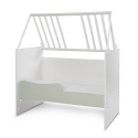 Πολυμορφικό κρεβάτι Lorelli® Multi White - Milky Green