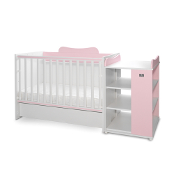 Πολυμορφικό κρεβάτι Lorelli® Multi White - Orchid Pink