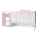 Πολυμορφικό κρεβάτι Lorelli® Multi White - Orchid Pink