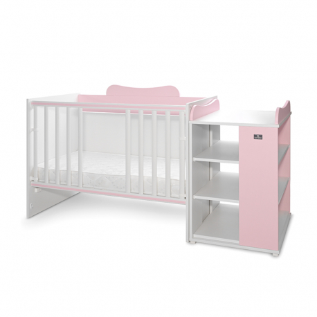 Πολυμορφικό κρεβάτι Lorelli® Multi White - Orchid Pink