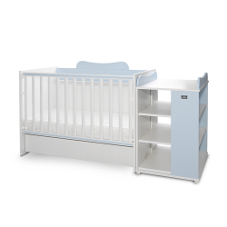 Πολυμορφικό κρεβάτι Lorelli® Multi White - Baby Blue