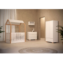Βρεφική Ντουλάπα Casababy Oslo / La Maison Λευκό-Φυσικό