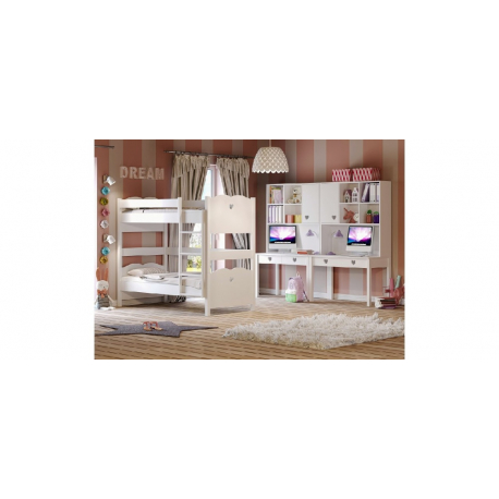 Κουκέτα διαιρούμενη CasaKids Feel 90x190/200 cm με αποσπώμενη σκάλα