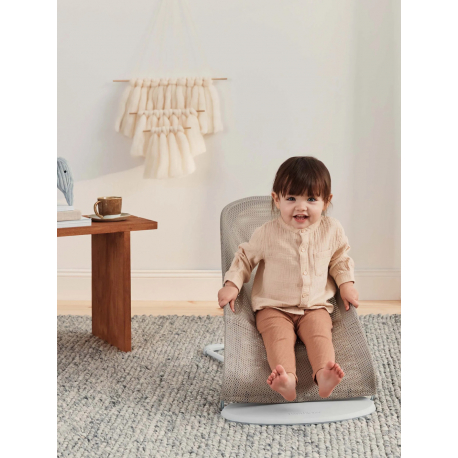Ριλάξ Babybjorn Balance Soft Mesh Grey beige/White
