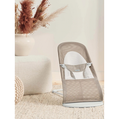 Ριλάξ Babybjorn Balance Soft Mesh Grey beige/White