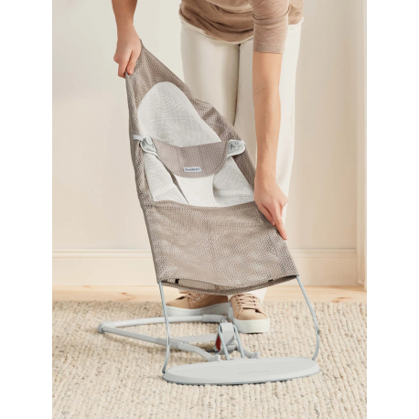 Ριλάξ Babybjorn Balance Soft Mesh Grey beige/White