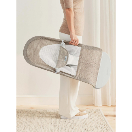 Ριλάξ Babybjorn Balance Soft Mesh Grey beige/White