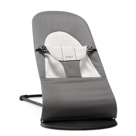 Ριλάξ Babybjorn Balance Soft Woven/Jersey Dark grey/Grey
