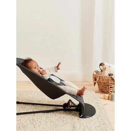 Ριλάξ Babybjorn Balance Soft Woven/Jersey Dark grey/Grey