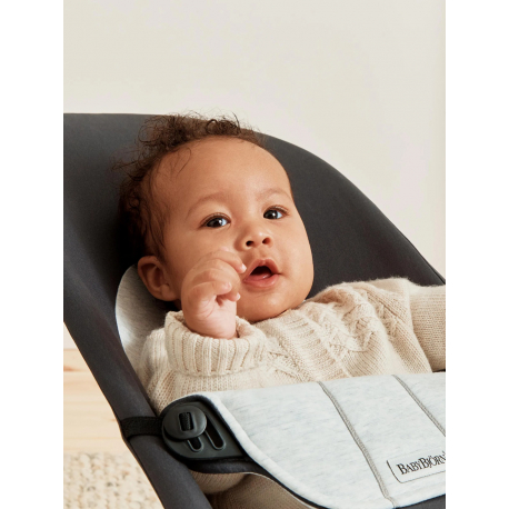 Ριλάξ Babybjorn Balance Soft Woven/Jersey Dark grey/Grey