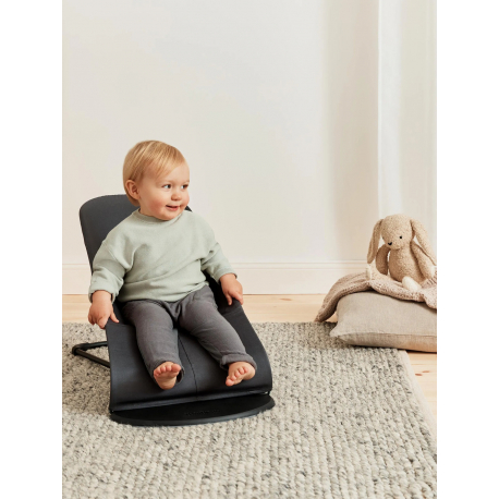 Ριλάξ Babybjorn Balance Soft Woven/Jersey Dark grey/Grey