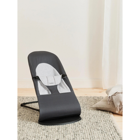 Ριλάξ Babybjorn Balance Soft Woven/Jersey Dark grey/Grey