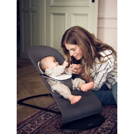 Ριλάξ Babybjorn Balance Soft Woven/Jersey Dark grey/Grey