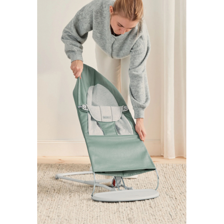 Ριλάξ Babybjorn Balance Soft Woven/Jersey Light sage/Grey