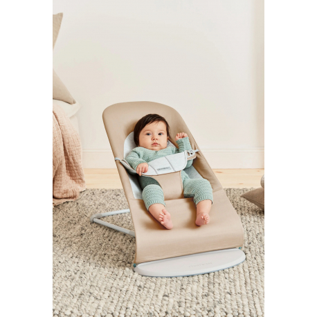 Ριλάξ Babybjorn Balance Soft Woven/Jersey Beige/Grey