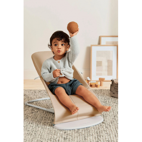 Ριλάξ Babybjorn Balance Soft Woven/Jersey Beige/Grey