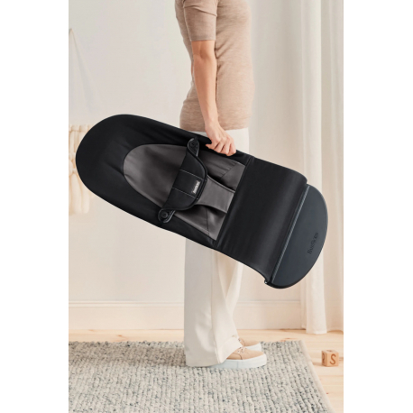 Ριλάξ Babybjorn Balance Soft Woven Black/Dark Grey