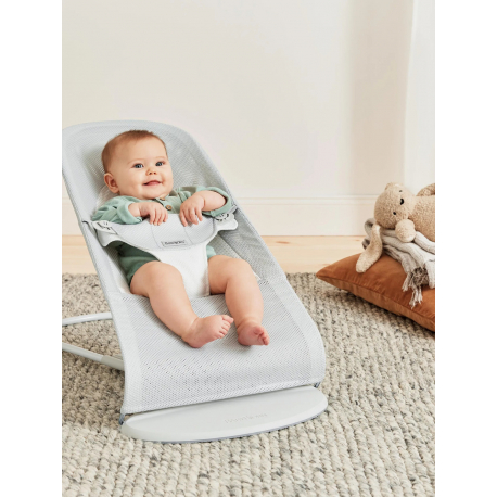 Ριλάξ Babybjorn Balance Soft Mesh Silver/White
