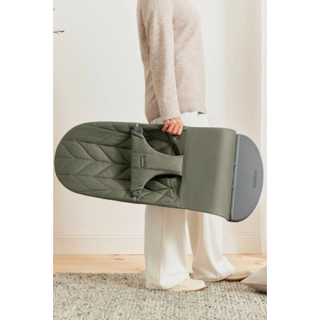 Ριλάξ Babybjorn Bliss Woven Petal Quilt Dark green